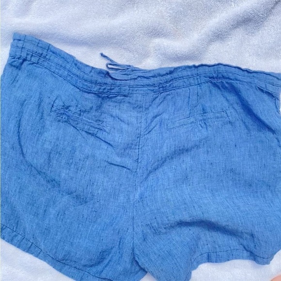 6 for$20♥️Charter club (L) chambray cargo, casual walking, fabric shorts - Picture 4 of 6